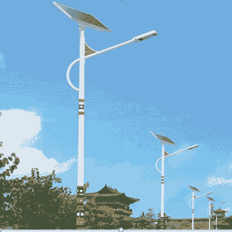 太陽能路燈6米村用路燈，遛彎需要的光亮我們帶給您